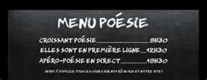 menu poésie